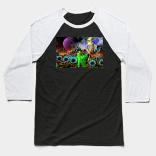 surreal spaghetti cockatiel Baseball T-Shirt